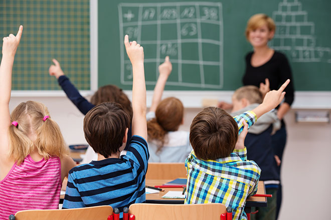 rientro a scuola dei bambini