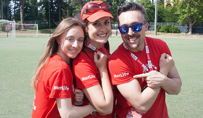 team di MetLife Italia a Special Olympics